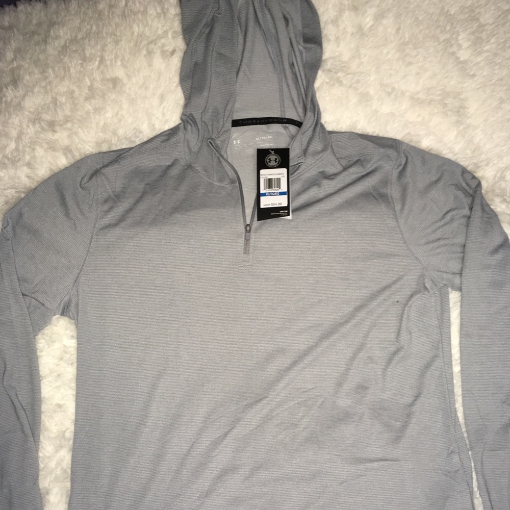 Under Armour Silver 1/4” ZipUp Hoodie Men’s XL,XXL - Picture 8 of 8